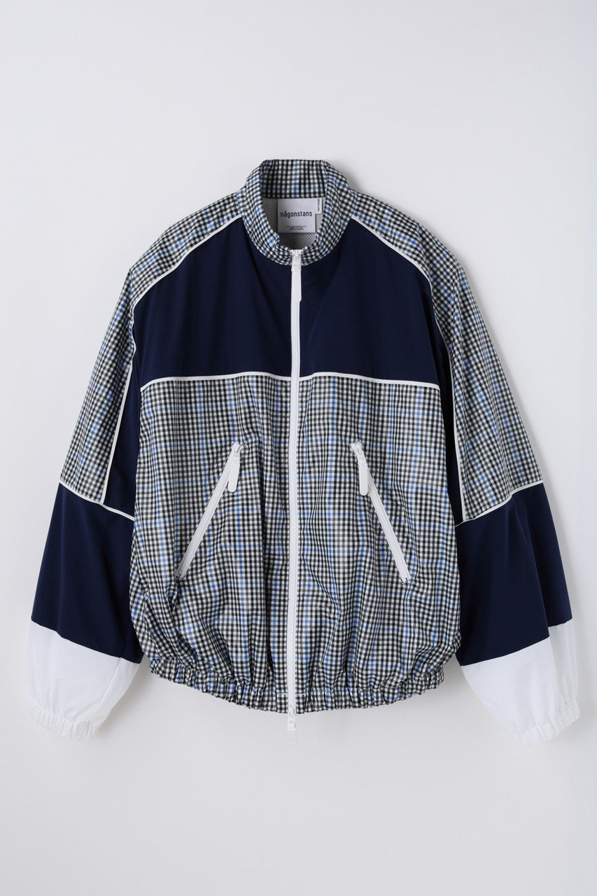 nagonstans Mix Taffeta ユニフォームブルゾン (Space, S) ナゴンスタンス ELLE SHOP