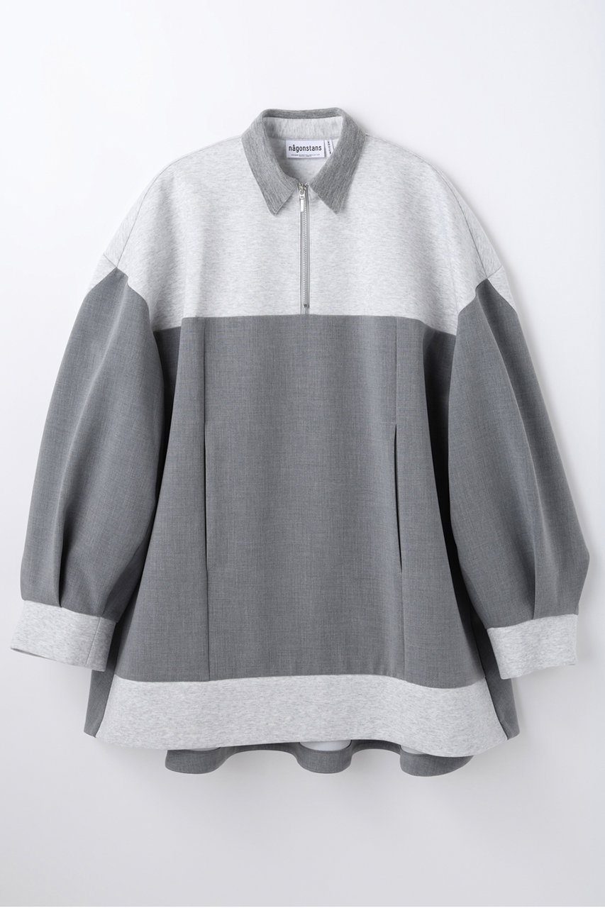 nagonstans T/Rダブルクロス ハーフZipP.O/プルオーバー (Wolf, M) ナゴンスタンス ELLE SHOP