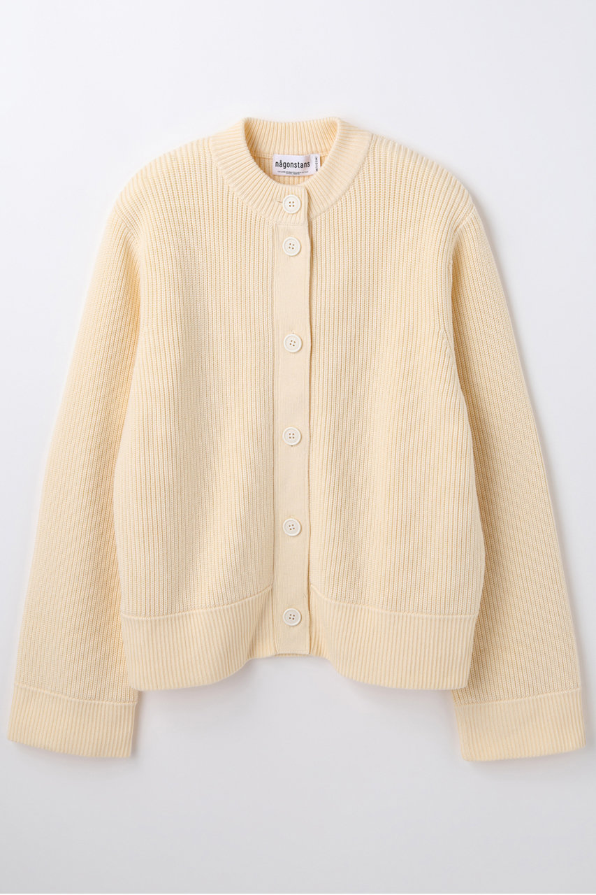 nagonstans エルボーパッチ C/D カーディガン (Oatmeal, M) ナゴンスタンス ELLE SHOP