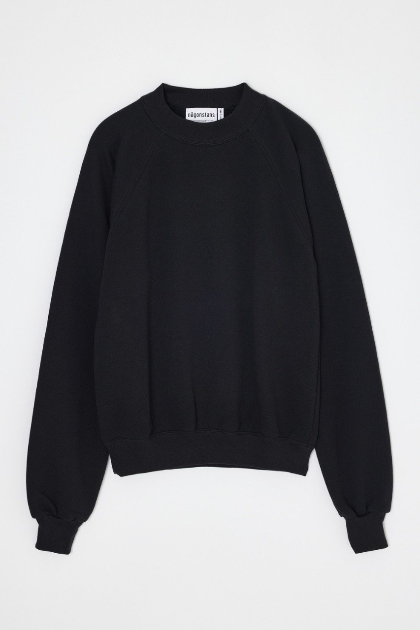 nagonstans カシミヤタッチ裏起毛 P.O/プルオーバー (Black, M) ナゴンスタンス ELLE SHOP