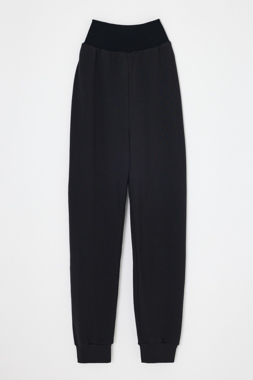 nagonstans カシミヤタッチ裏起毛 ワイド PT/パンツ (Black, S) ナゴンスタンス ELLE SHOP