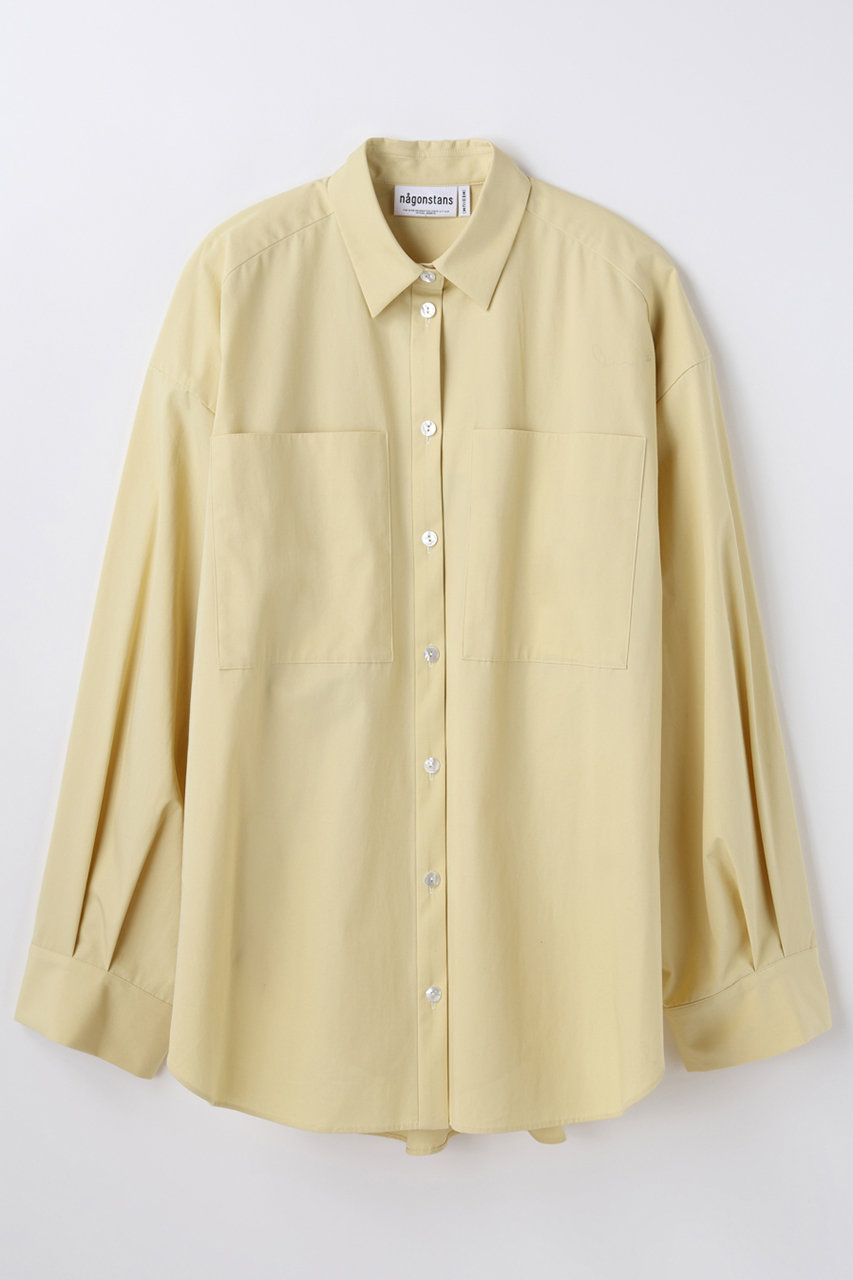 nagonstans ハイカウントウェザー CBドレープSH/シャツ (Sand, M) ナゴンスタンス ELLE SHOP