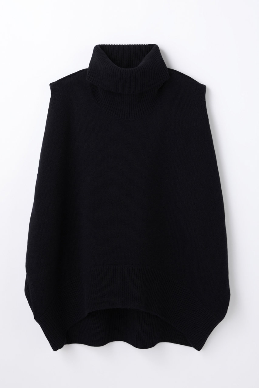 nagonstans ロールN/C ベスト (Black, M) ナゴンスタンス ELLE SHOP
