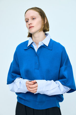 ナゴンスタンス/nagonstansのDouble Collar Polo/ポロニット