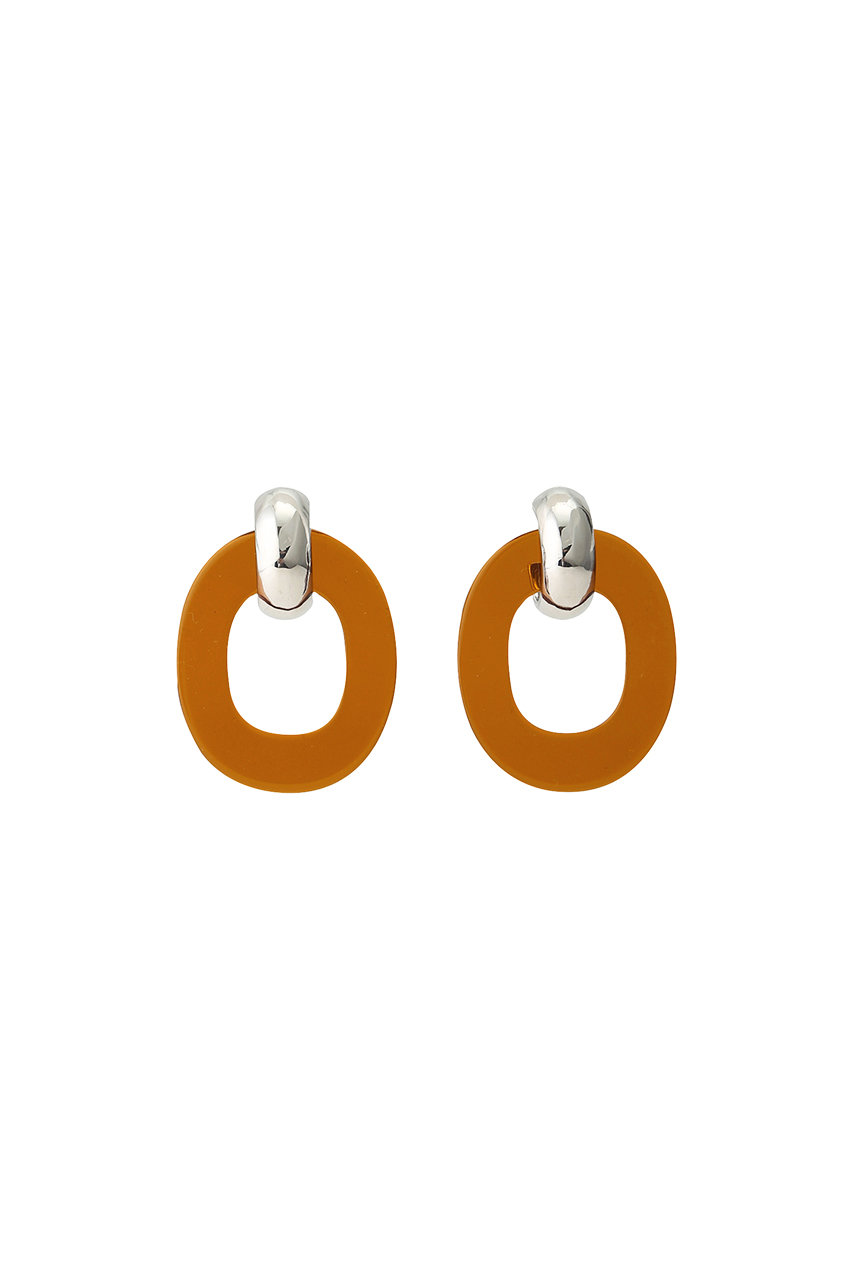SALE 【50%OFF】 BAEBAE ベベ Ellipse ピアス ブラウン