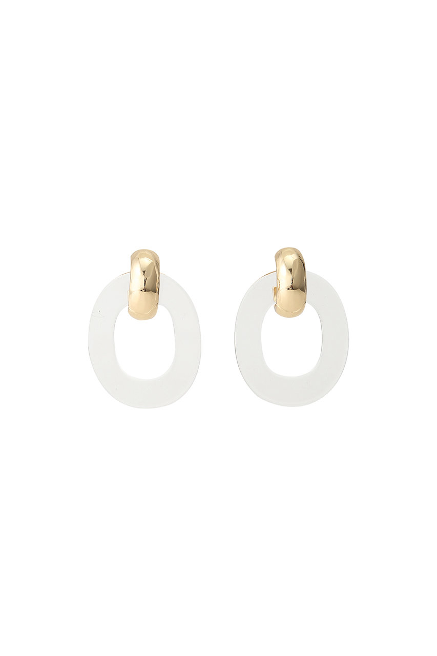 SALE 【50%OFF】 BAEBAE ベベ Ellipse ピアス クリア