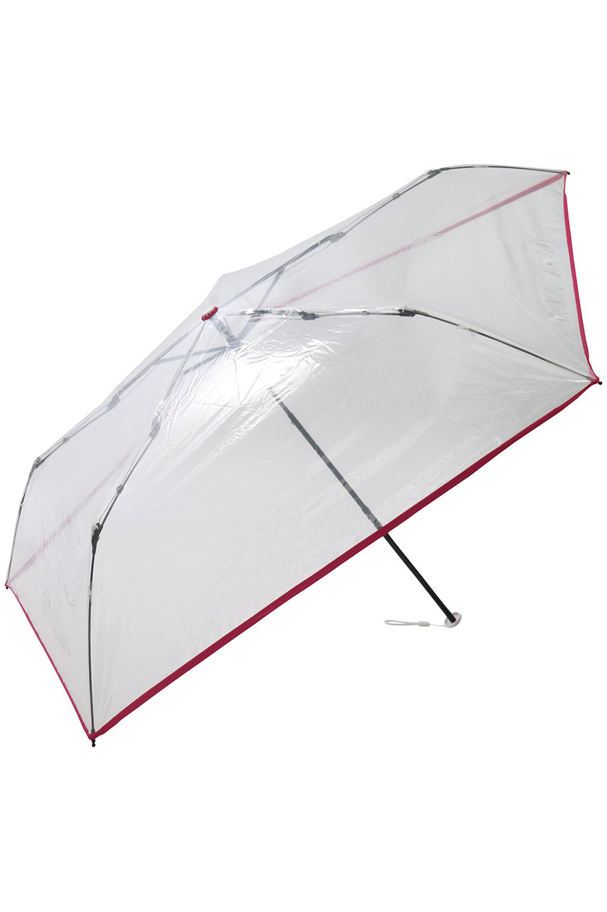 MOONBAT TPU 透明折り畳み傘 (ローズピンク) ムーンバット ELLE SHOPの画像
