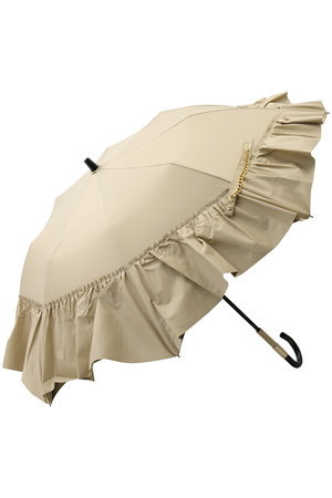 ムーンバット/MOONBATの【Sun dress】アシンメトリーフリル 晴雨兼用日傘 2段折りたたみ傘(149900/149901)