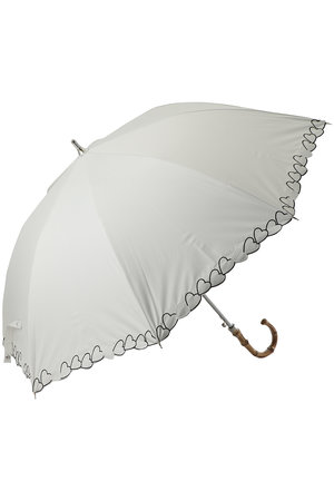 ムーンバット/MOONBATの【Sun dress】【晴雨兼用】ワンタッチ長傘ハートエンブ(149900/149901)