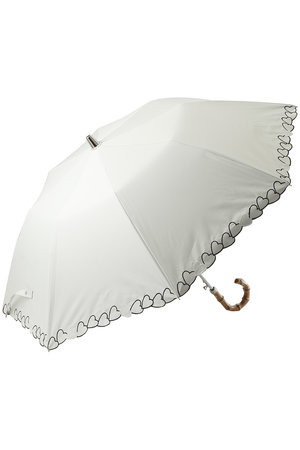 ムーンバット/MOONBATの【Sun dress】【晴雨兼用】ワンタッチ折畳傘ハートエンブ(149900/149901)