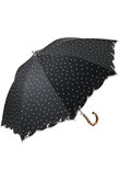【Sun dress】【晴雨兼用】ワンタッチ長傘ランダムドット