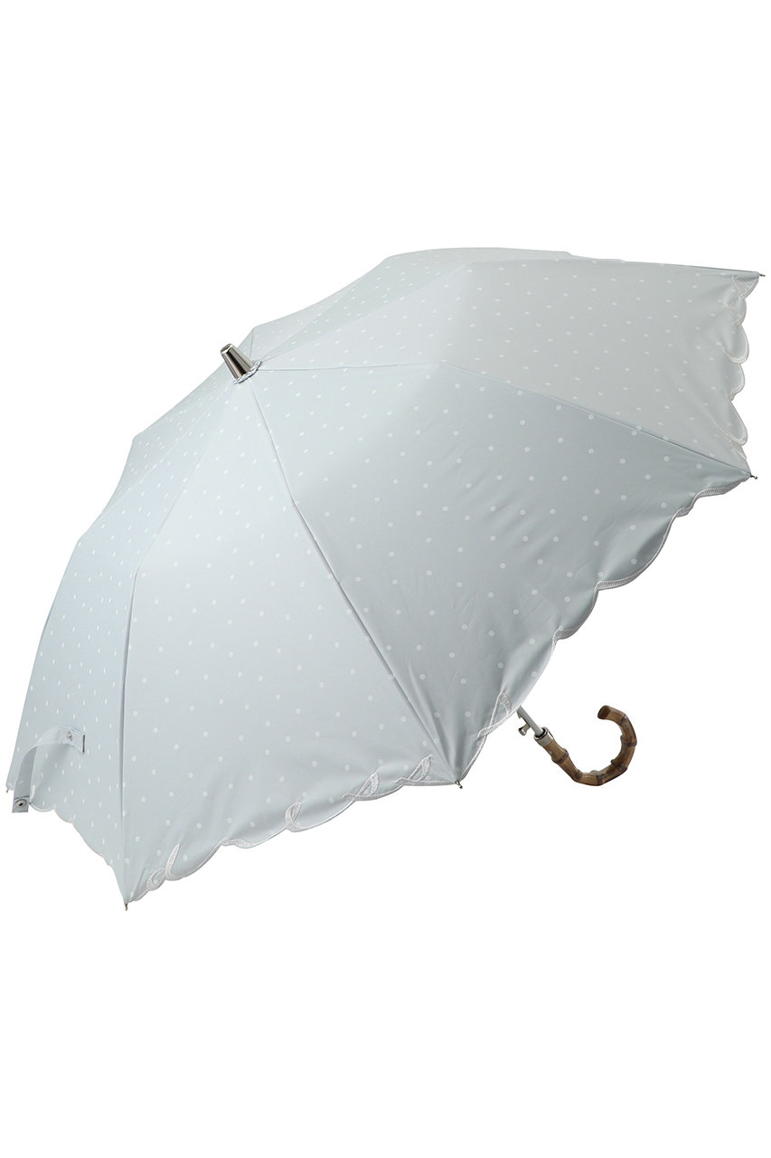 ムーンバット/MOONBATの【Sun dress】【晴雨兼用】ワンタッチ折畳傘ランダムドット(ライトグレー/22-446-12538-51-75)