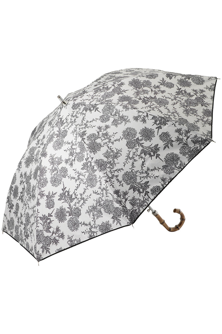 ムーンバット/MOONBATの【Sun dress】【晴雨兼用】ワンタッチ長傘フラワープリント(キャメル/22-446-12542-06-72)