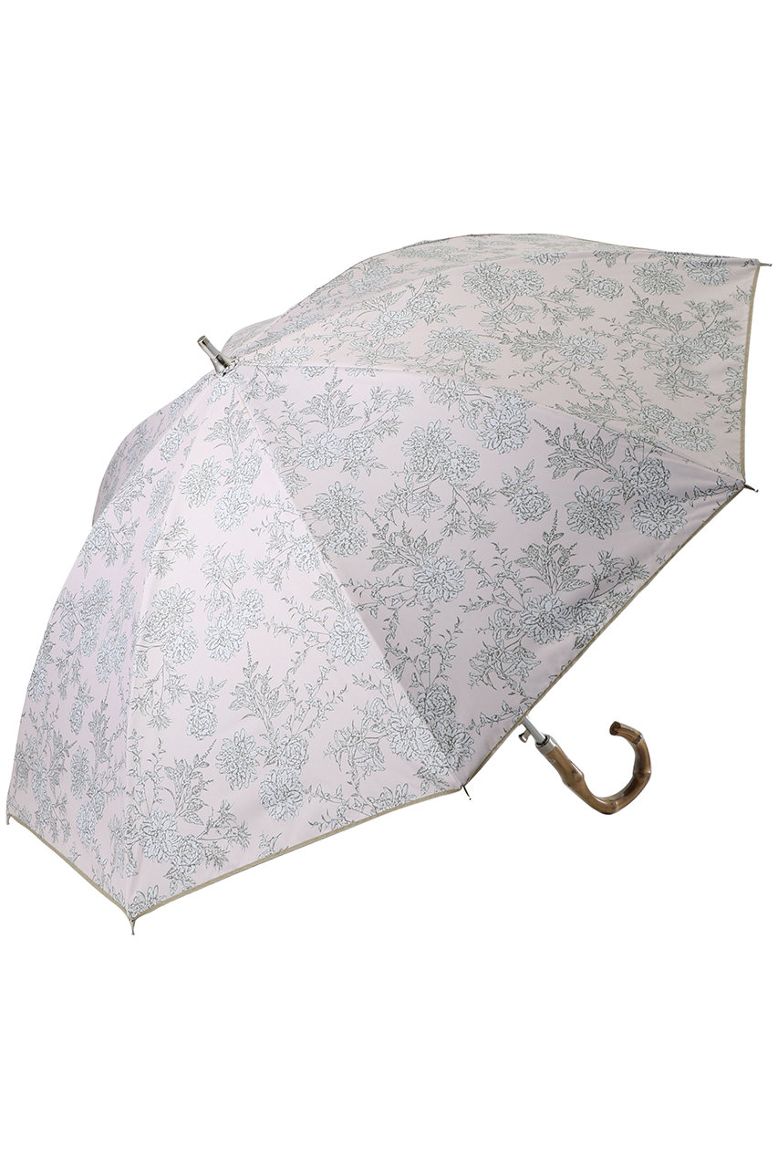 ムーンバット/MOONBATの【Sun dress】【晴雨兼用】ワンタッチ長傘フラワープリント(ペールピンク/22-446-12542-06-72)