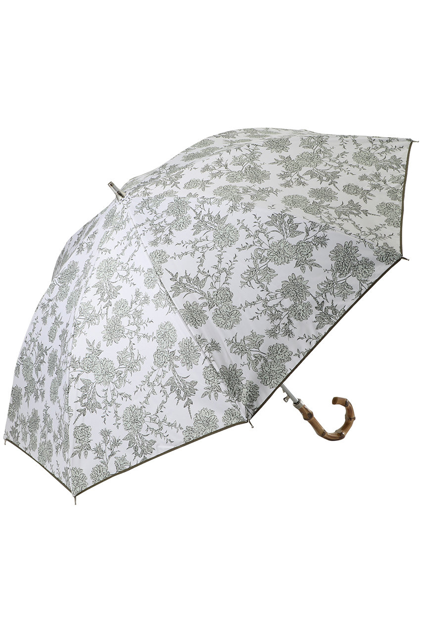 ムーンバット/MOONBATの【Sun dress】【晴雨兼用】ワンタッチ長傘フラワープリント(カーキー/22-446-12542-06-72)