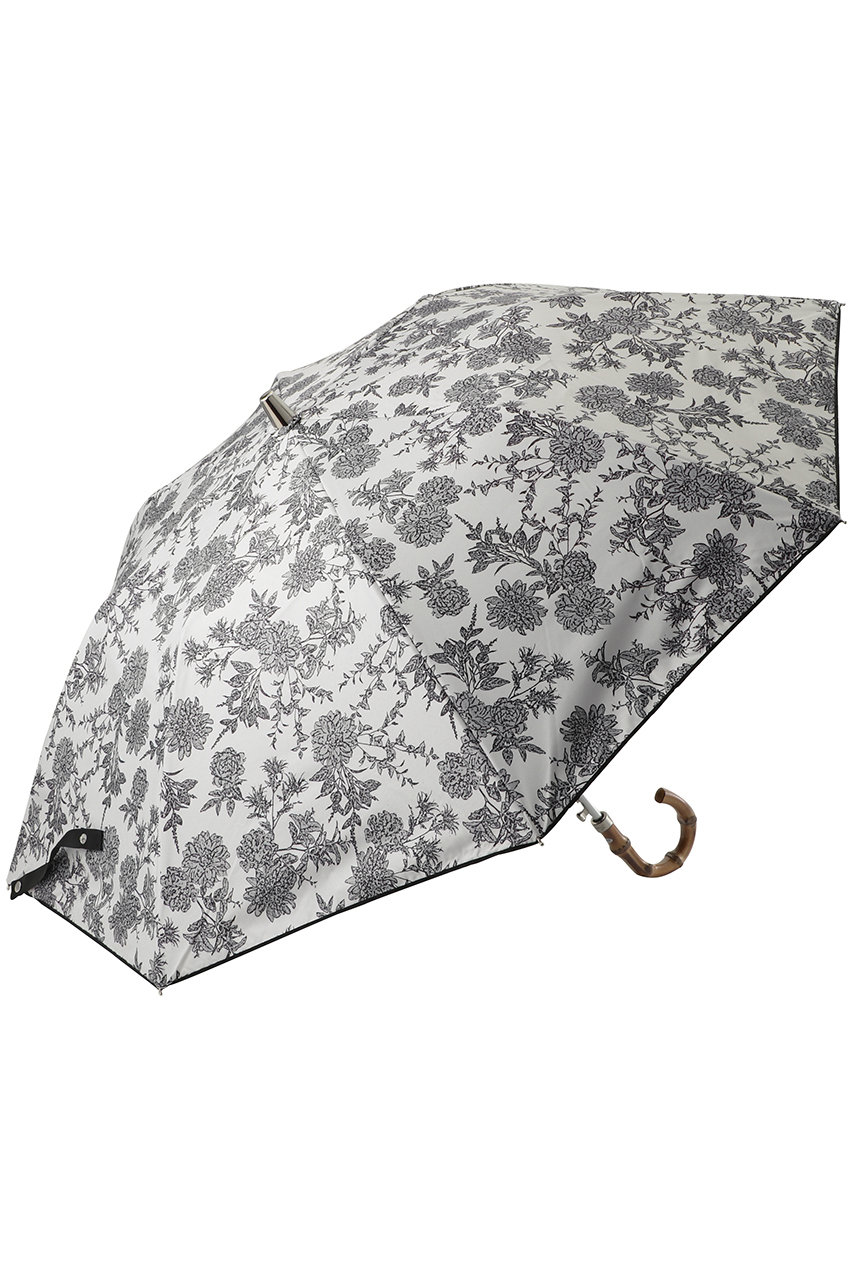 ムーンバット/MOONBATの【Sun dress】【晴雨兼用】ワンタッチ折畳傘フラワープリント(キャメル/22-446-12542-51-72)