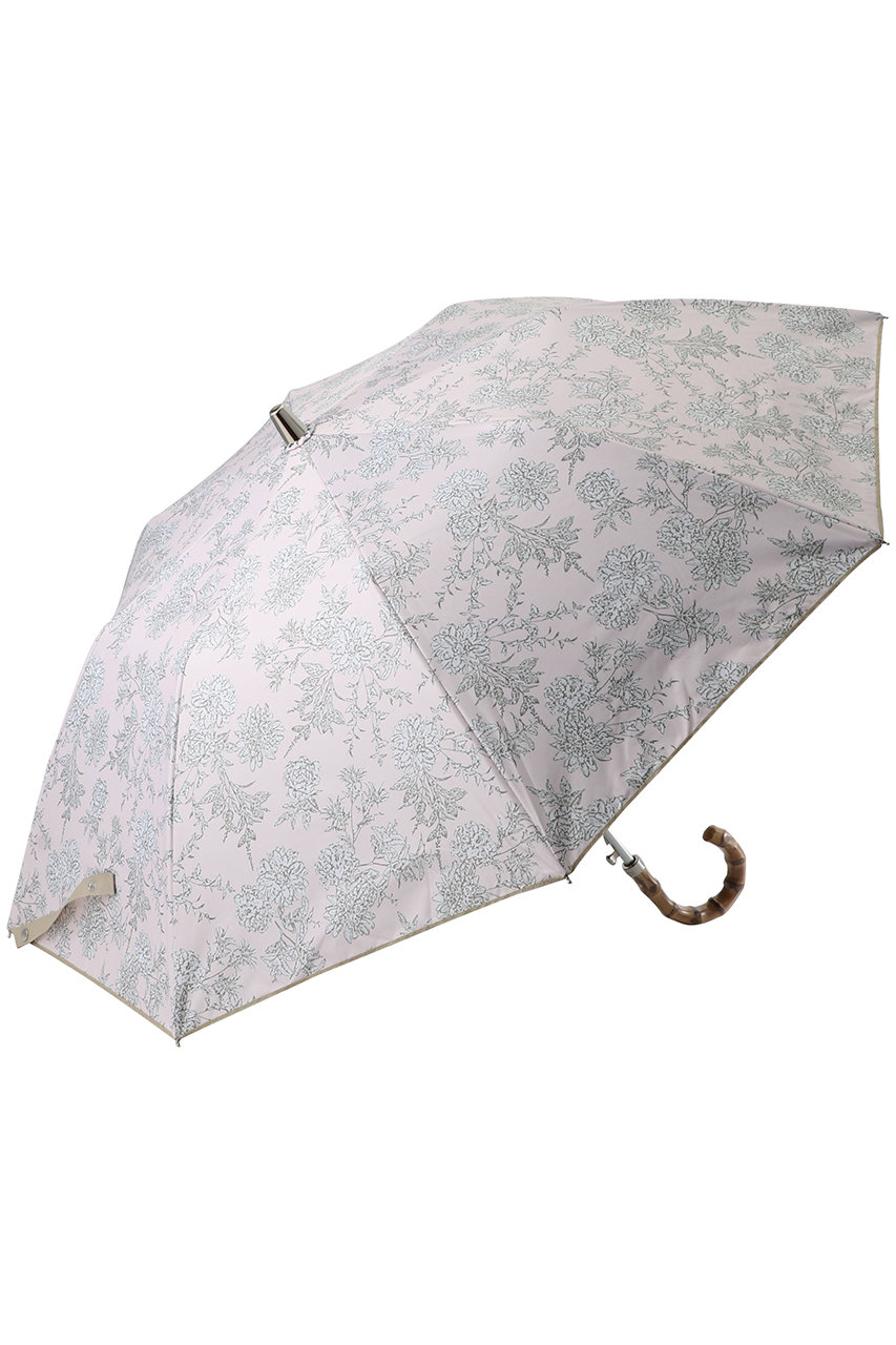 ムーンバット/MOONBATの【Sun dress】【晴雨兼用】ワンタッチ折畳傘フラワープリント(ペールピンク/22-446-12542-51-72)