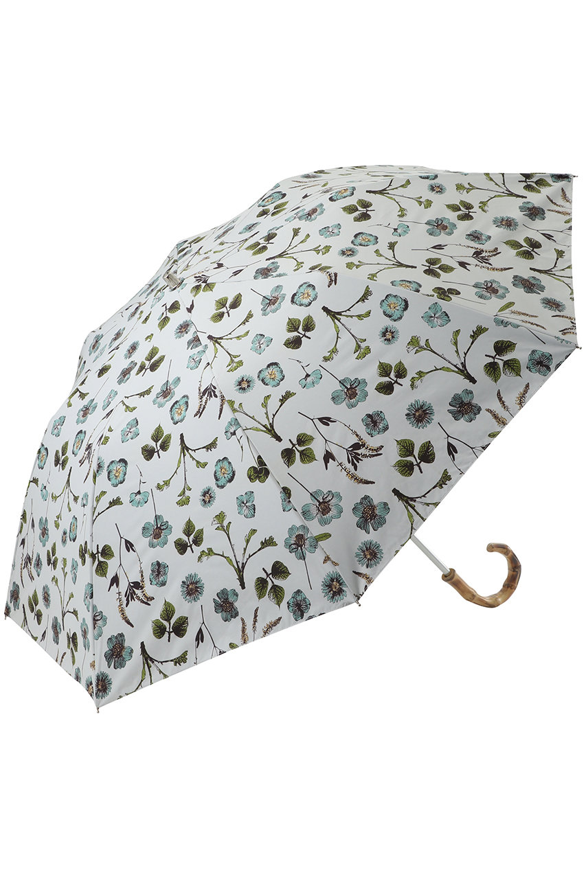 ムーンバット/MOONBATの【Fuwacool】【晴雨兼用】折畳傘ボタニカル(サックスブルー/22-447-12526-51-81)