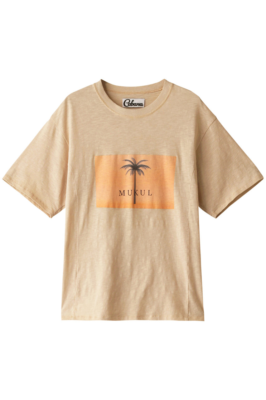 カバナ/CabanaのMUKUL Tシャツ(ベージュ/23SS-CT01-C)