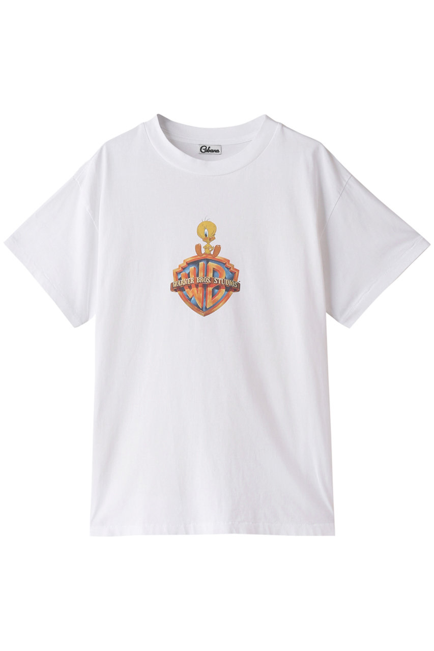カバナ/Cabanaの【Warner Bros.】100th anniversary Tweety ロゴTシャツ(ホワイト/23AW-CS30-A)