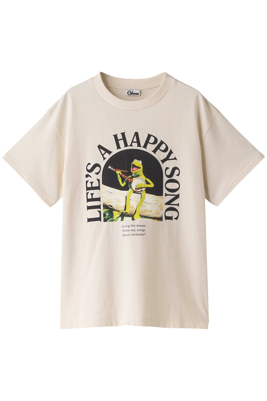 カバナ/Cabanaの【Kermit the Frog】LIFE’S A HAPPY SONG Tシャツ(ベージュ/23AW-CS12-A)
