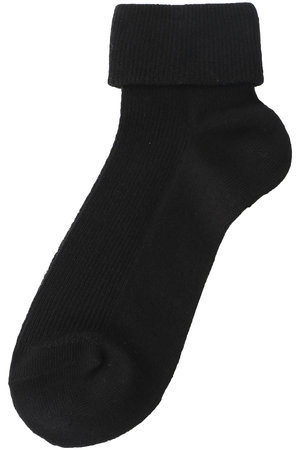 ポプキンズ/POMPKINSの【KIDS】三つ折りソックス ブラック LL(23-24cm)(200200/200299)