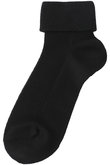 【KIDS】三つ折りソックス ブラック LL(23-24cm)