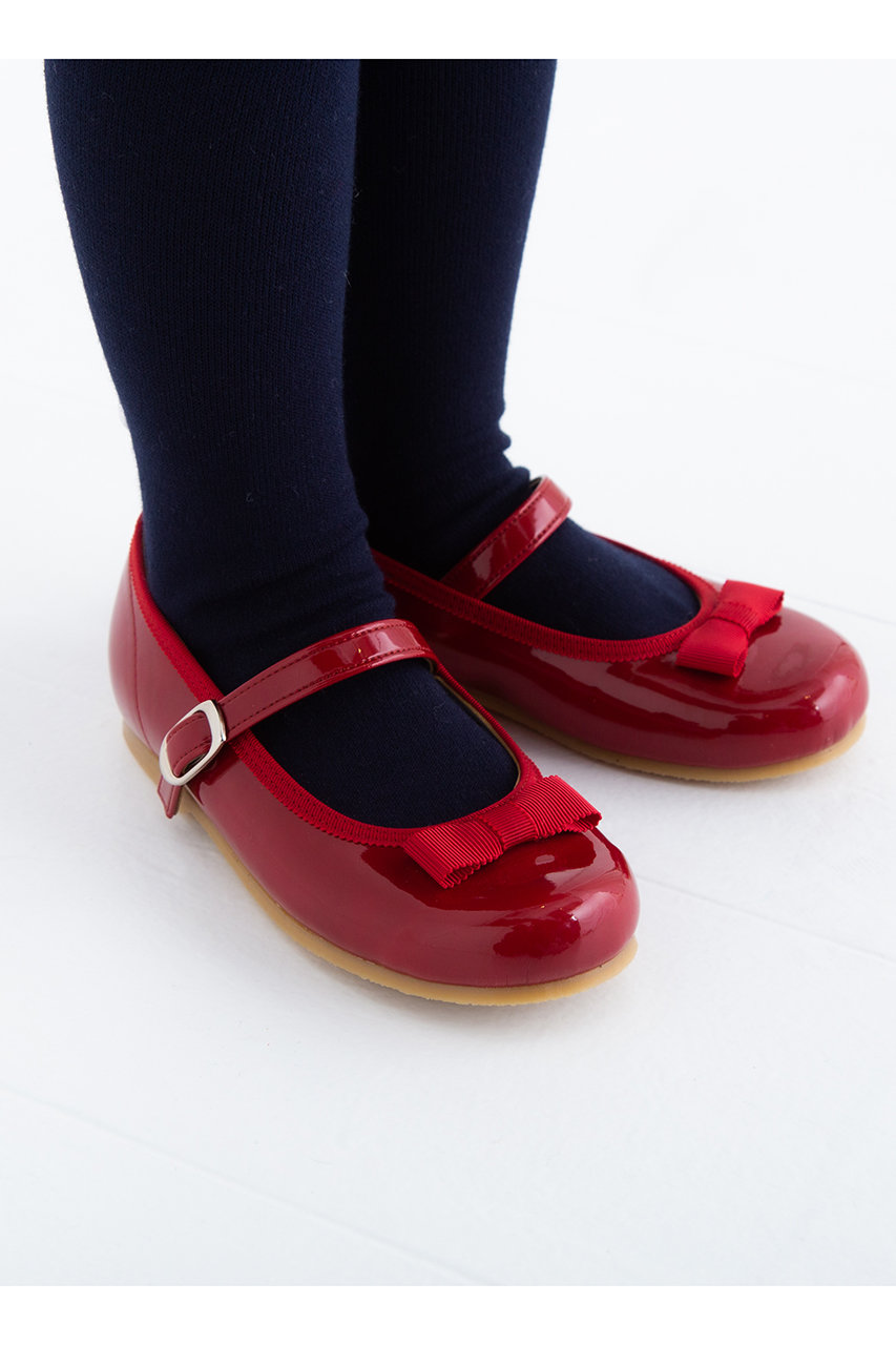 Pompkins ポプキンズ Kids ストラップバレエシューズ レッド の通販 Elleshop エル ショップ