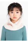 【KIDS】パールとリボンのスヌード ホワイト F