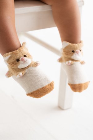 ポプキンズ/POMPKINSの【BABY】【POP UP SOX】ねこ(200800/200804)