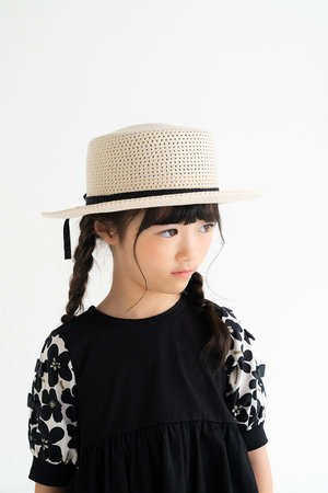 ポプキンズ/POMPKINSの【KIDS】平天リボンハット ピンク L(200800/200802)