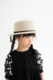 【KIDS】平天リボンハット ピンク L