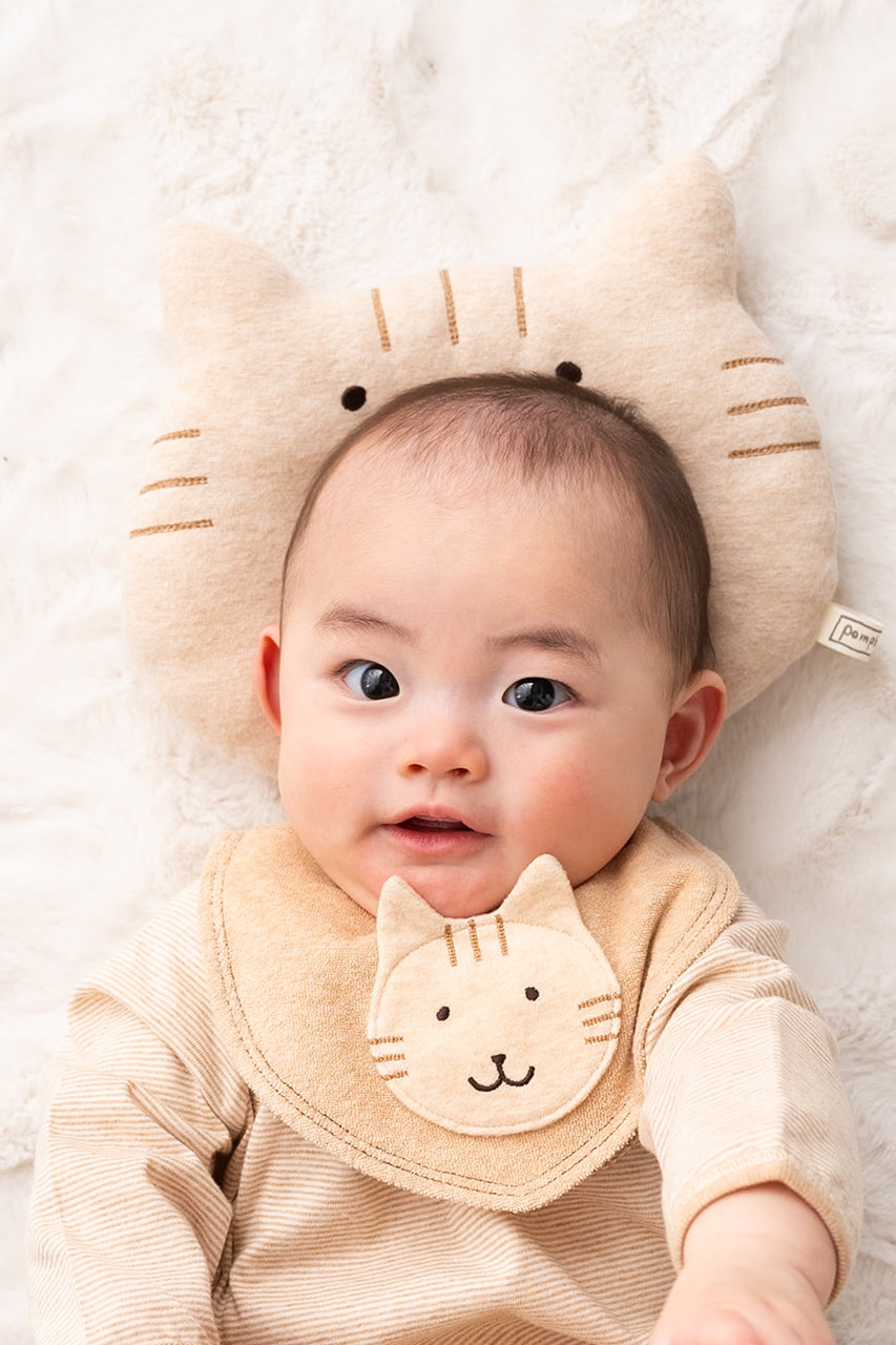 POMPKINS(ポプキンズ)｜【BABY】オーガニックベビー枕/にゃんこ の通販
