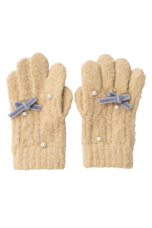 ポプキンズ/POMPKINSの【KIDS】リボン手袋(200200/200299)