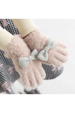 ポプキンズ/POMPKINSの【KIDS】フェザーモール手袋(200200/200299)