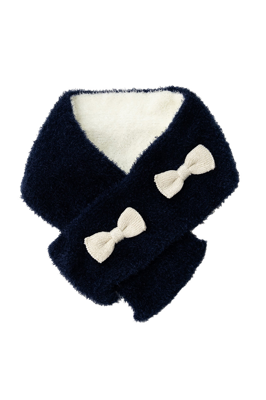 ポプキンズ/POMPKINSの【KIDS】フェザーモールマフラー(ネイビー/3523304)