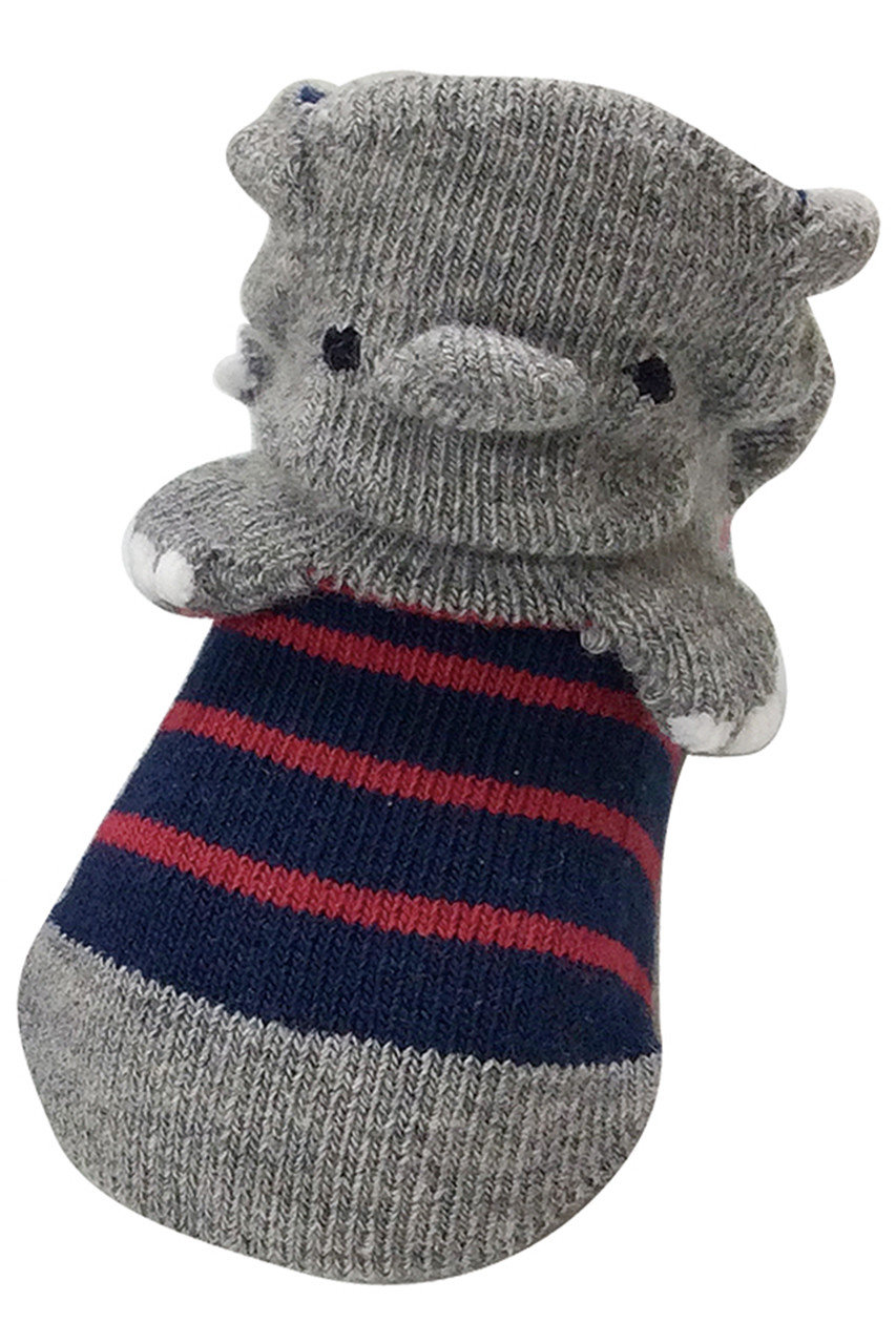 ポプキンズ/POMPKINSの【BABY】【POP UP SOX】ぞう(グレー/1112228)
