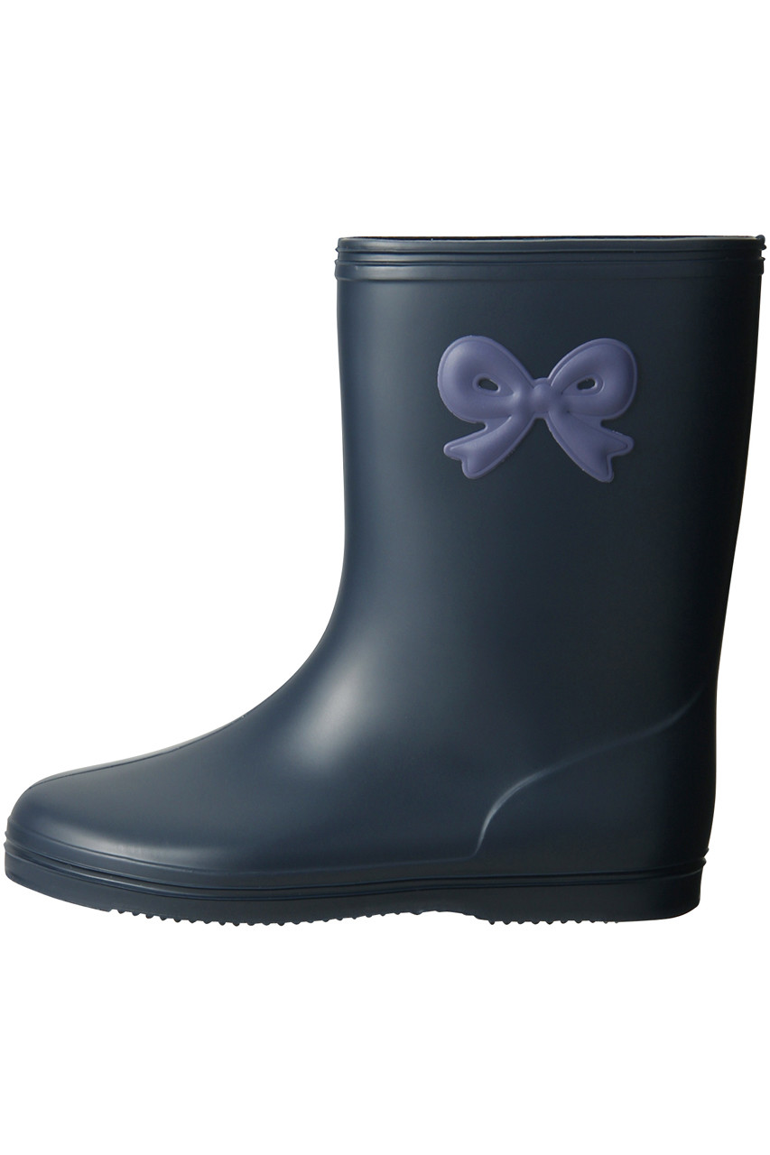 ポプキンズ/POMPKINSの【KIDS】リボンレインシューズ(ネイビー/1115508)