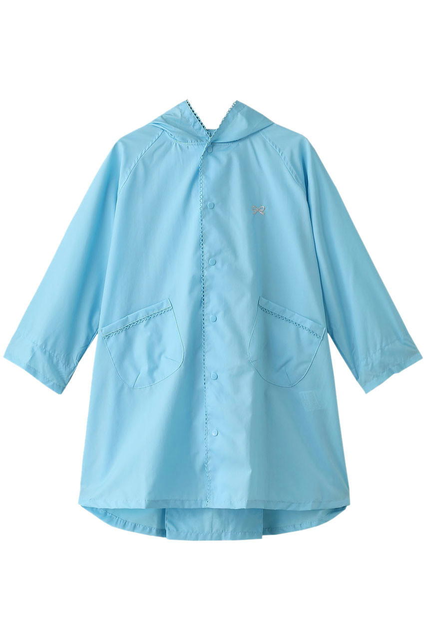 ポプキンズ/POMPKINSの【KIDS】リボン刺しゅうレインコート(サックス/1305010)