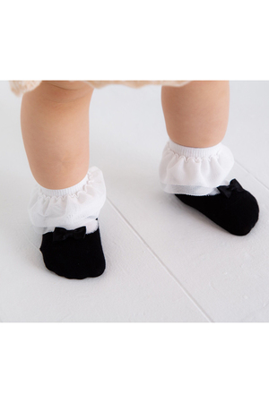 ポプキンズ/POMPKINSの【BABY】【POP UP SOX】チュールフリルソックス(200100/200199)
