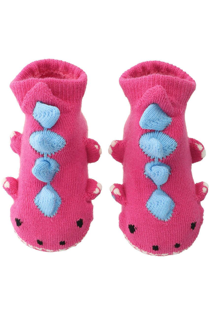 ポプキンズ/POMPKINSの【BABY】【POP UP SOX】恐竜(ピンク/1512291)