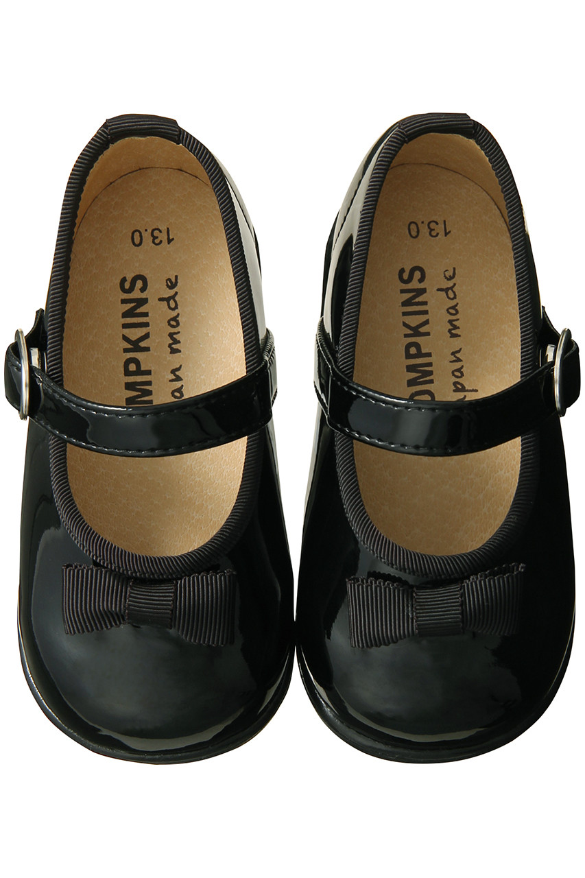 ポプキンズ/POMPKINSの【BABY】エナメルバレエシューズ(ブラック/2611511)