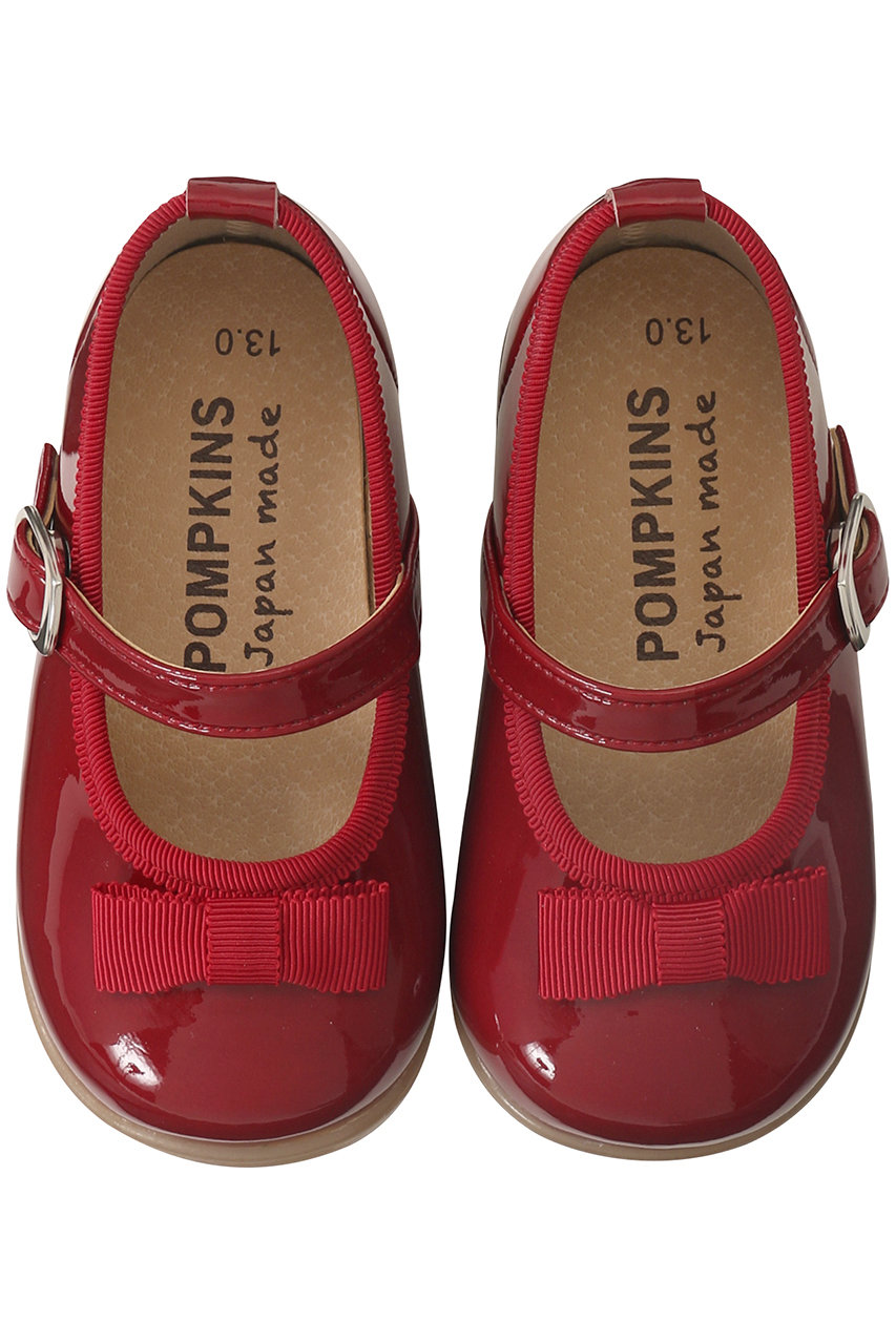 ポプキンズ/POMPKINSの【BABY】エナメルバレエシューズ(レッド/2611511)