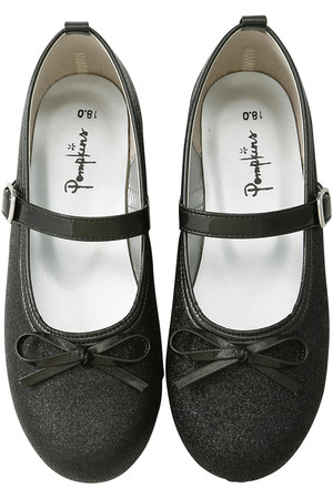 ポプキンズ/POMPKINSの【KIDS】グリッターバレエシューズ(200200/200299)