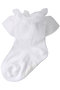 【KIDS】オーガンジーレースソックス ポプキンズ/POMPKINS ホワイト