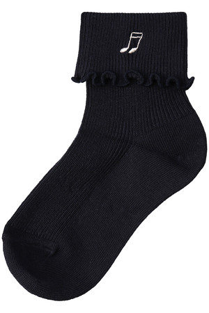 ポプキンズ/POMPKINSの【KIDS】音符刺繍ソックス ネイビー S(14-16㎝)(200200/200299)