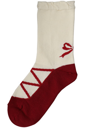 ポプキンズ/POMPKINSの【KIDS】バレーシューズソックス レッド SS(11-13㎝)(200200/200299)