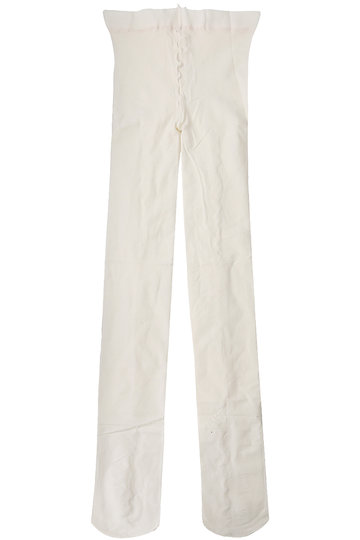 <ELLE SHOP>【KIDS】バックリボンタイツ オフホワイト