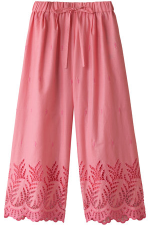 リーフエンブロイダリーレース　エフォートレスイージートラウザーズ