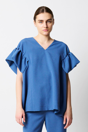 ジプシーサップ　ふくれスリーブ布ブラウス